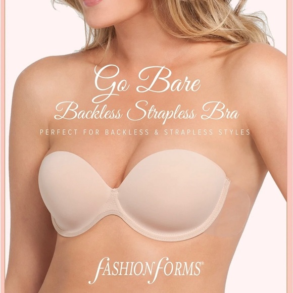Fashion Forms Backless Strapless Nude Adhesive Bra Size D - Picture 7 of 9